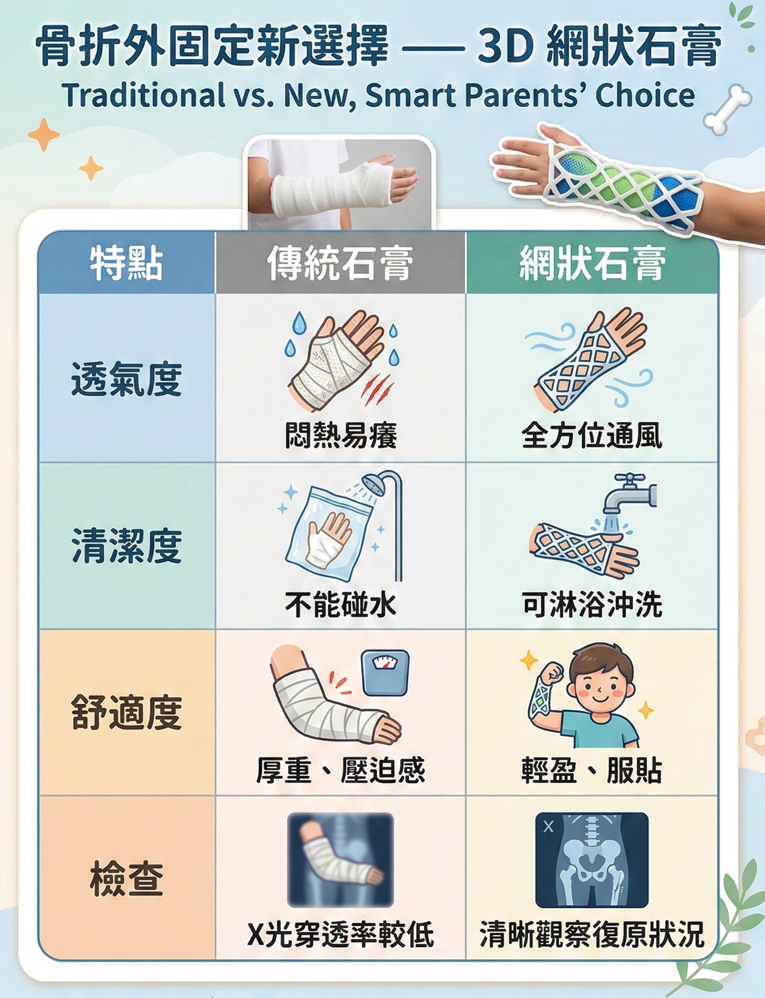  新型網狀石膏